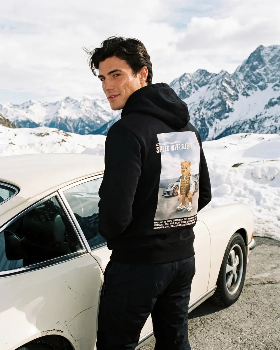 Backprint Hoodie Filou 187 SPEED NEVER SLEEPS