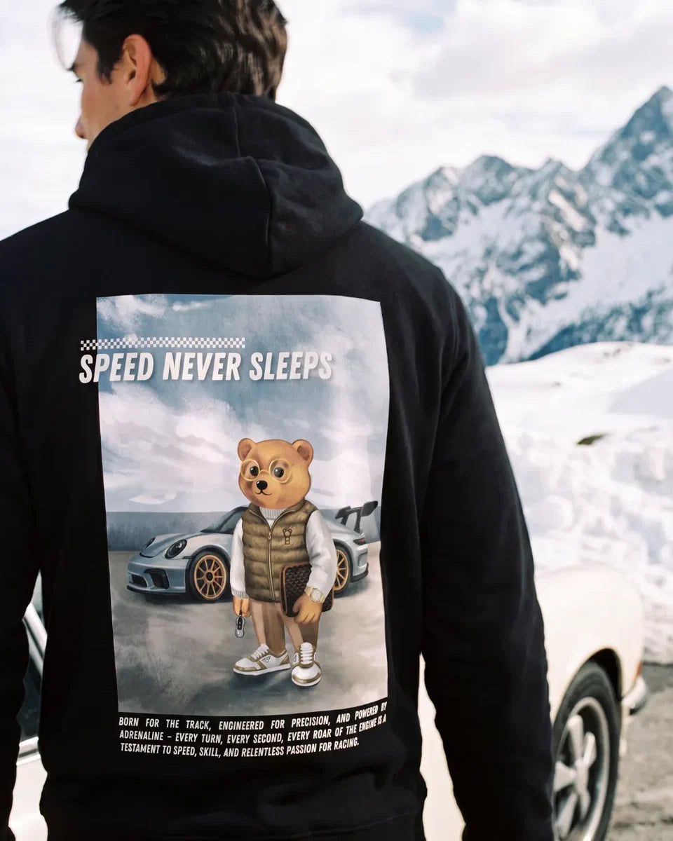 Backprint Hoodie Filou 187 SPEED NEVER SLEEPS
