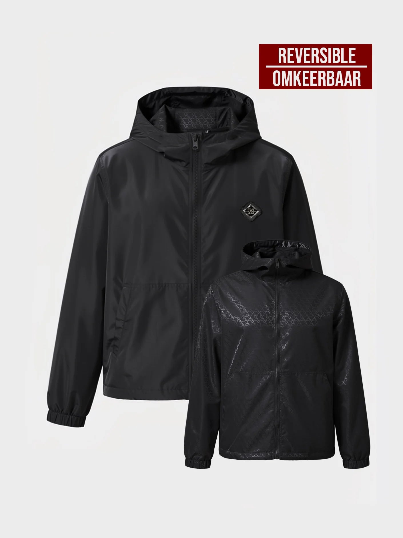 Omkeerbaar Windjack | Zwart