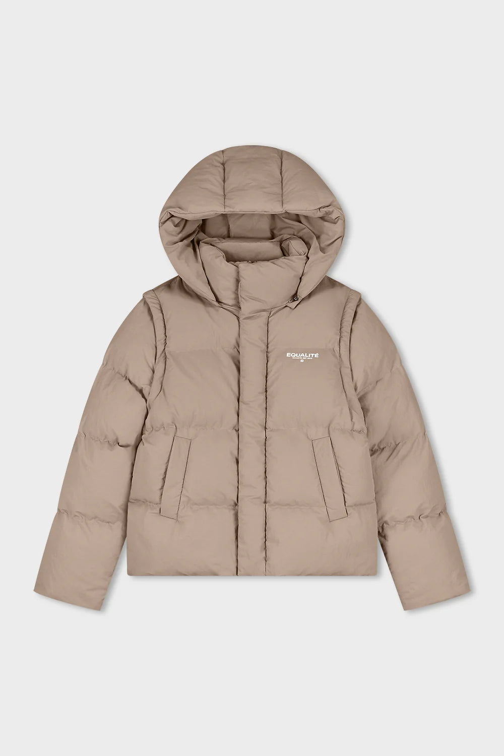SOCIETÉ 2 IN 1 PUFFER JACKET TAUPE
