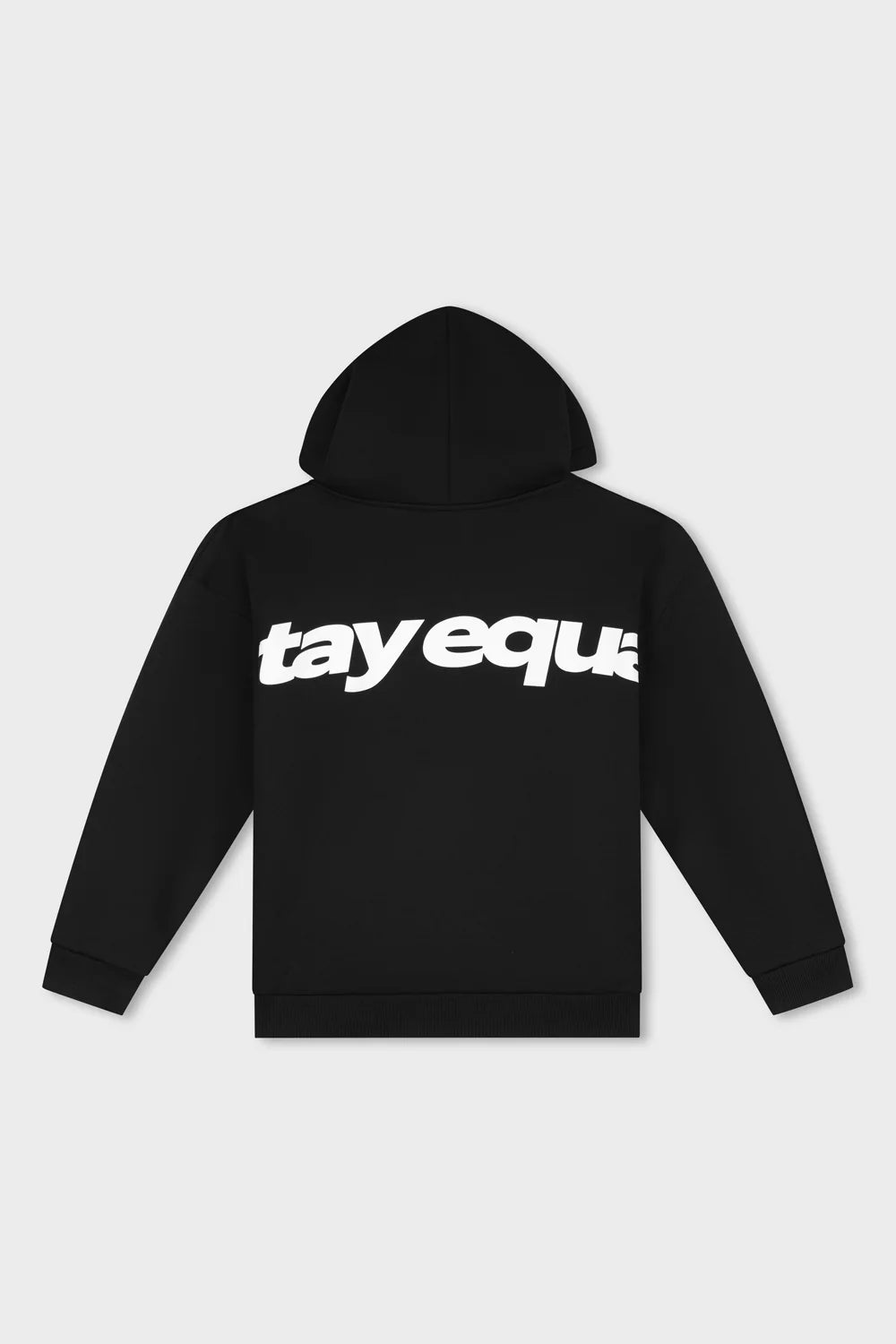 STAY EQUAL OVERSIZED FULL ZIP HOODIE BLACK
