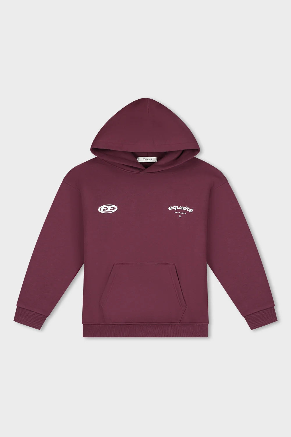STAY EQUAL OVERSIZED HOODIE BURGUNDY