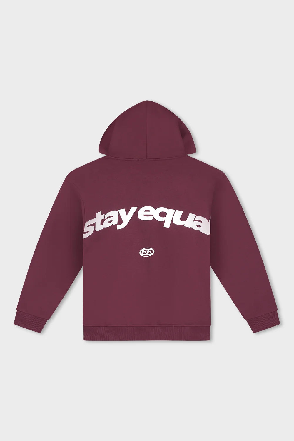 STAY EQUAL OVERSIZED HOODIE BURGUNDY