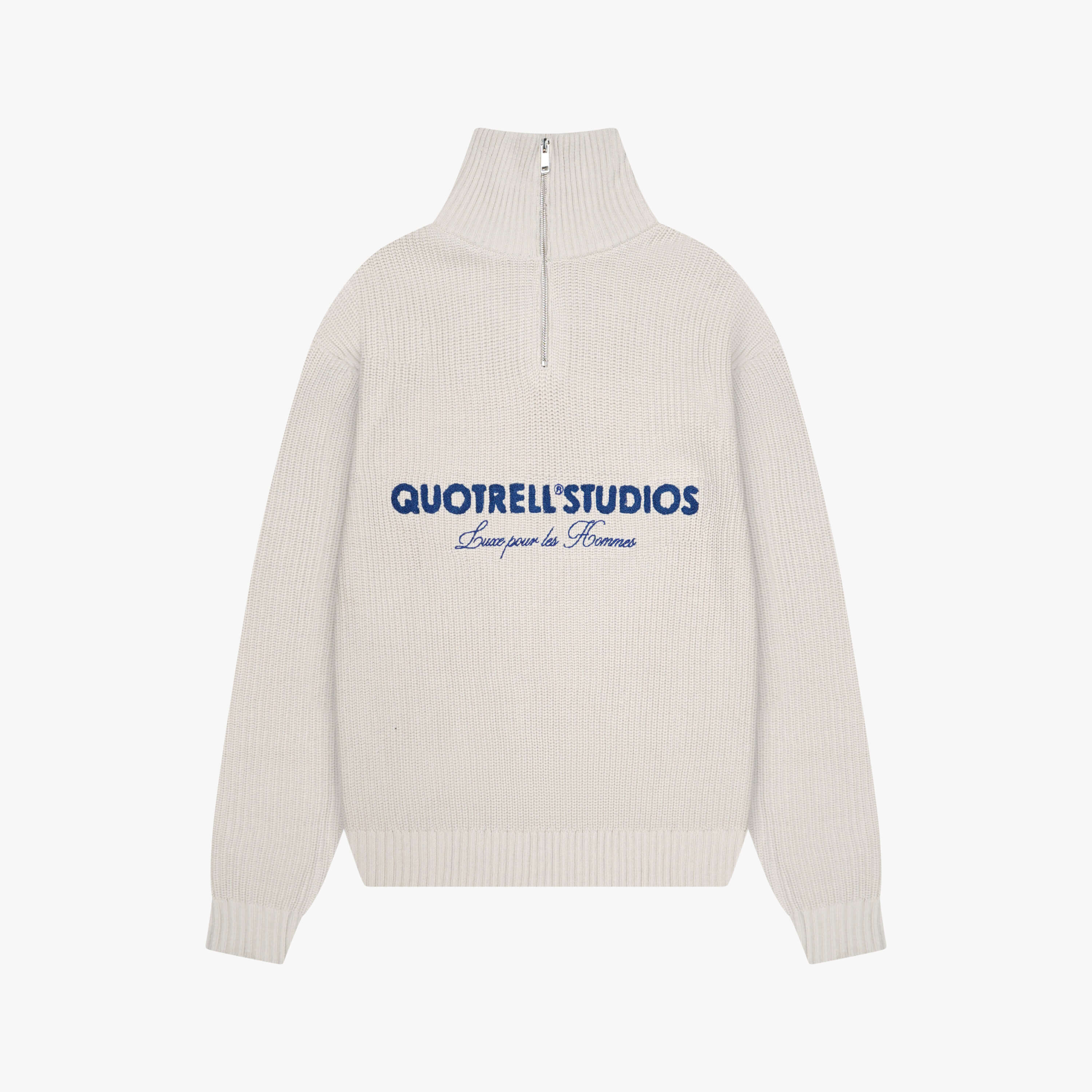 JACE STUDIO ZIP UP | LIGHT GREY MELEE/BLU