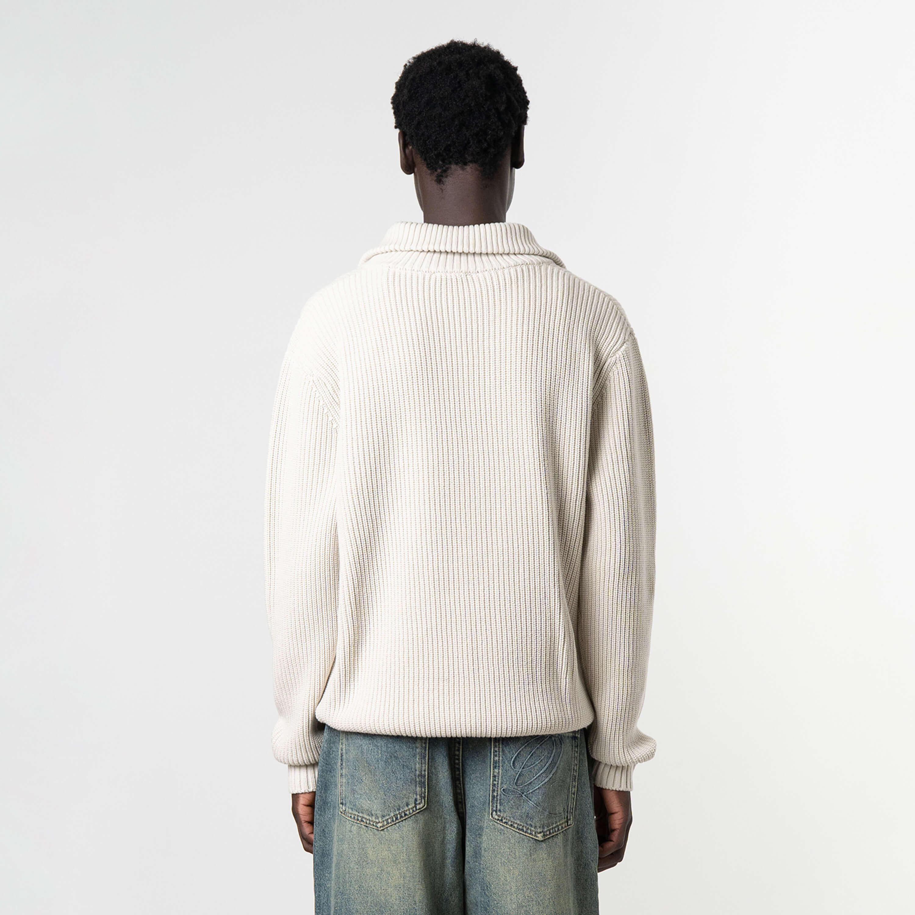 JACE STUDIO ZIP UP | LIGHT GREY MELEE/BLU