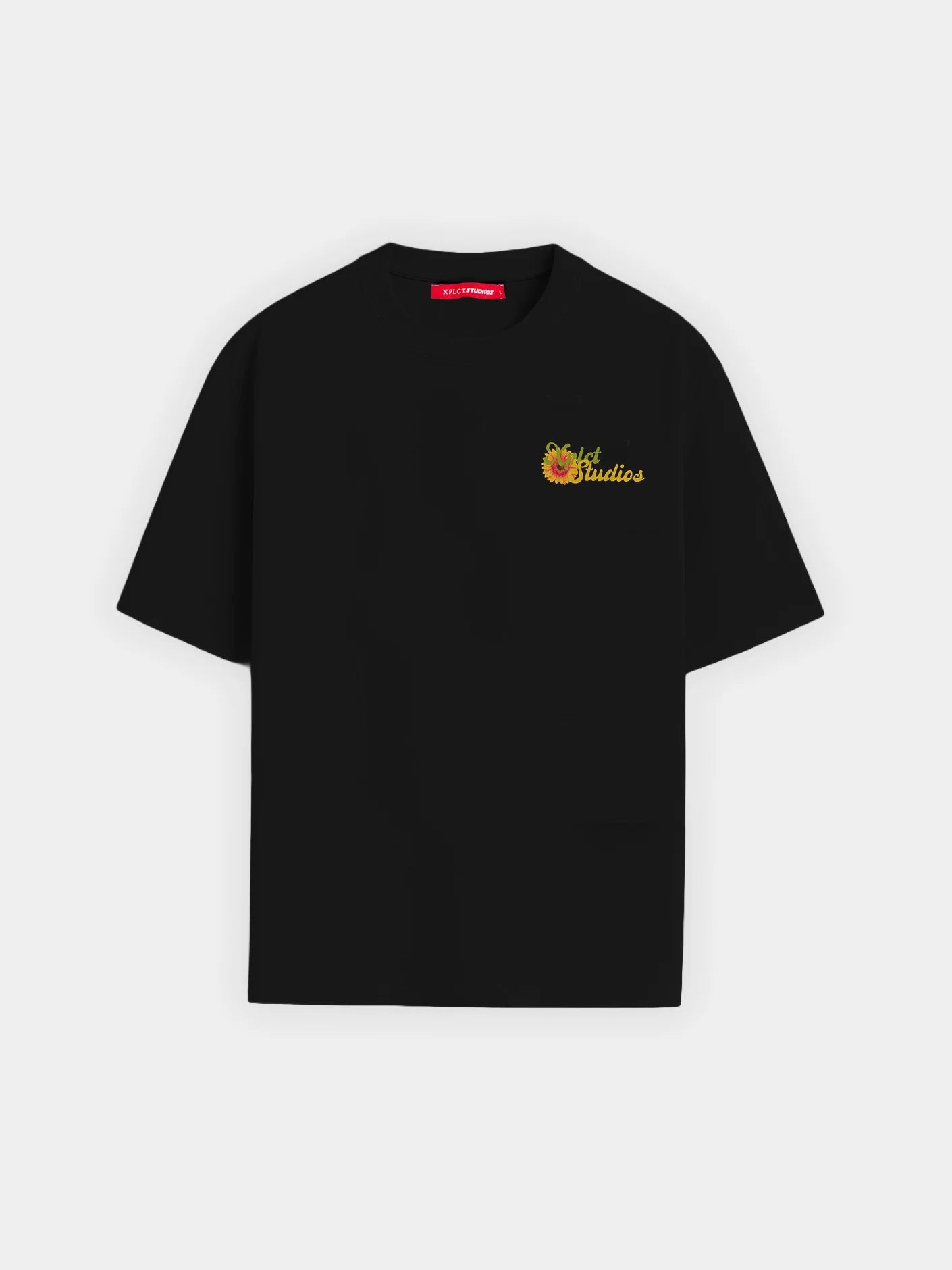 Flowers T-shirt | Zwart