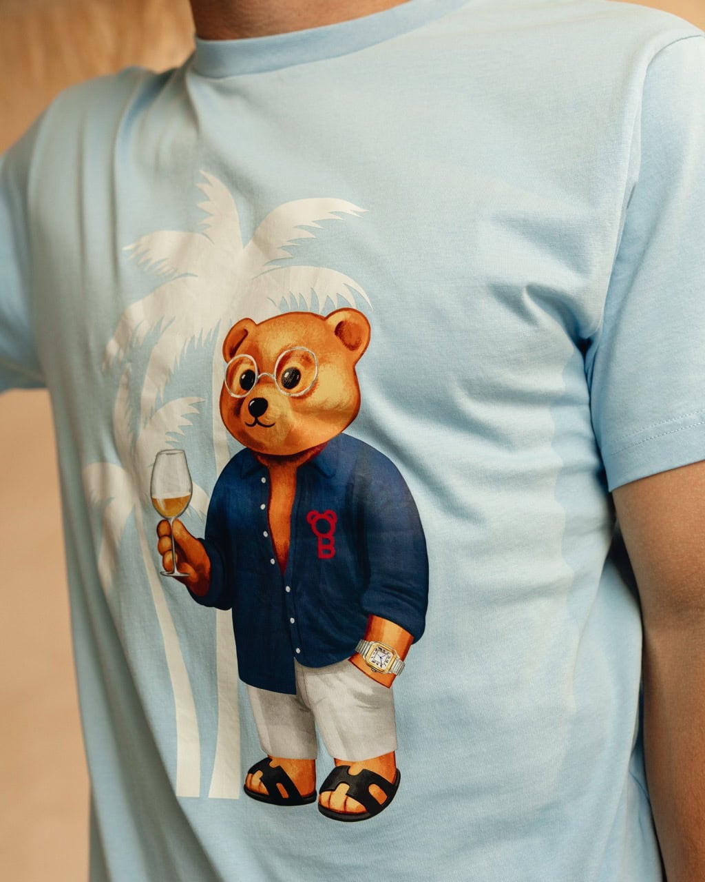 T-Shirt Filou CLXIV. PALMS BLUE