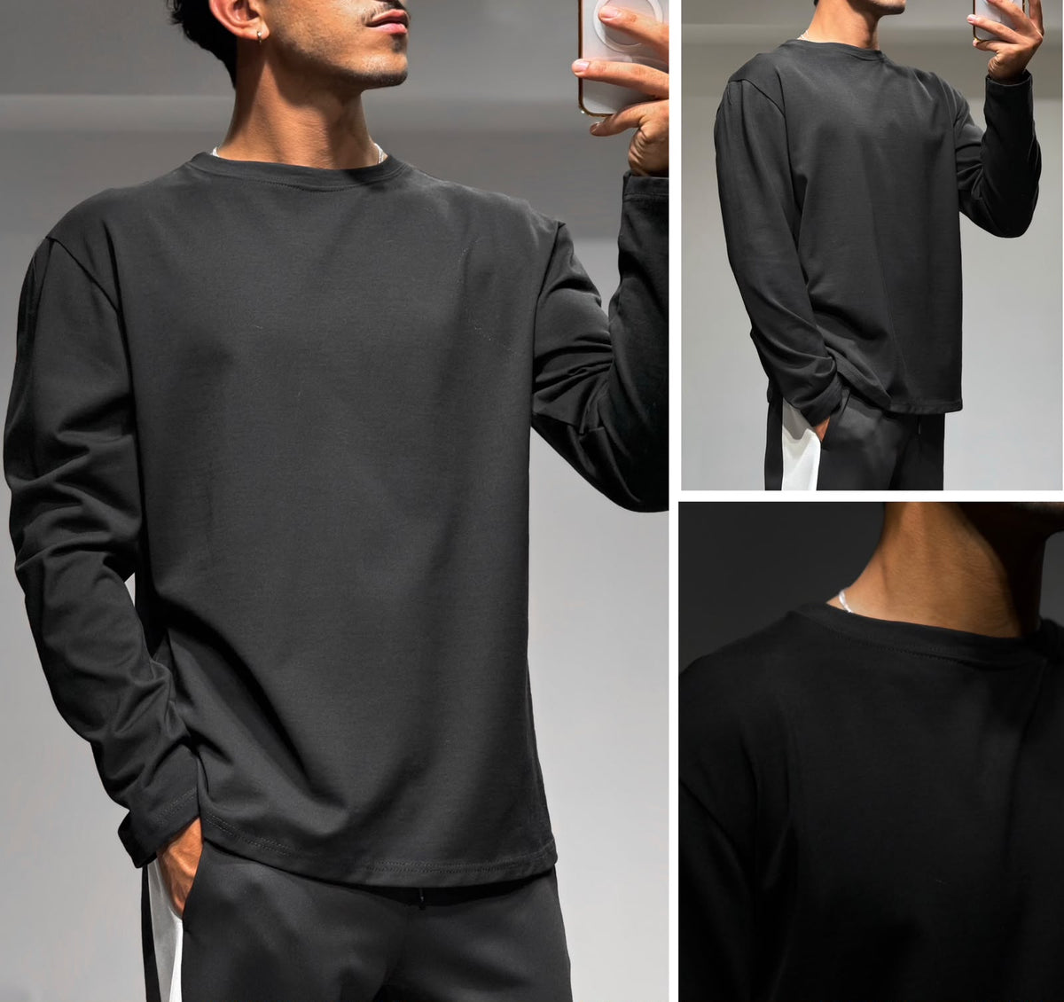 UNIPLAY LONGSLEEVE - BLACK