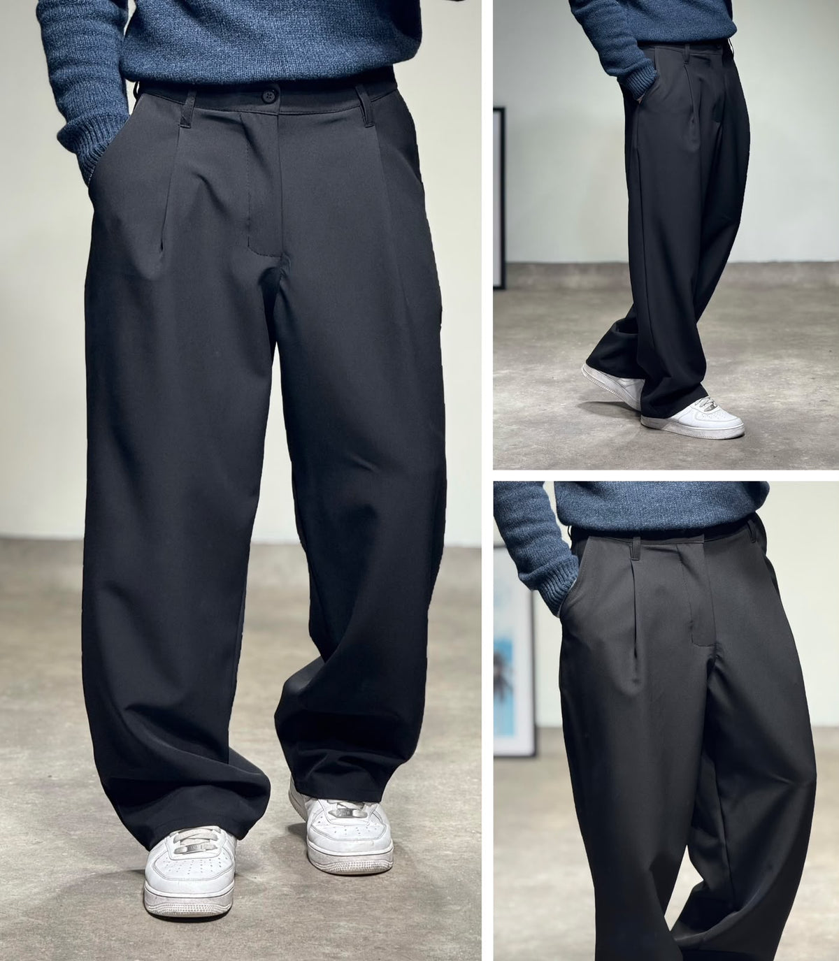 UNIPLAY PANTALON - BLACK
