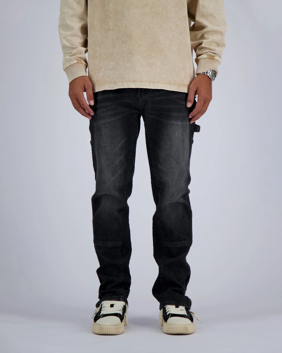 Black bananas - V2 WORKER DENIM - BLACK