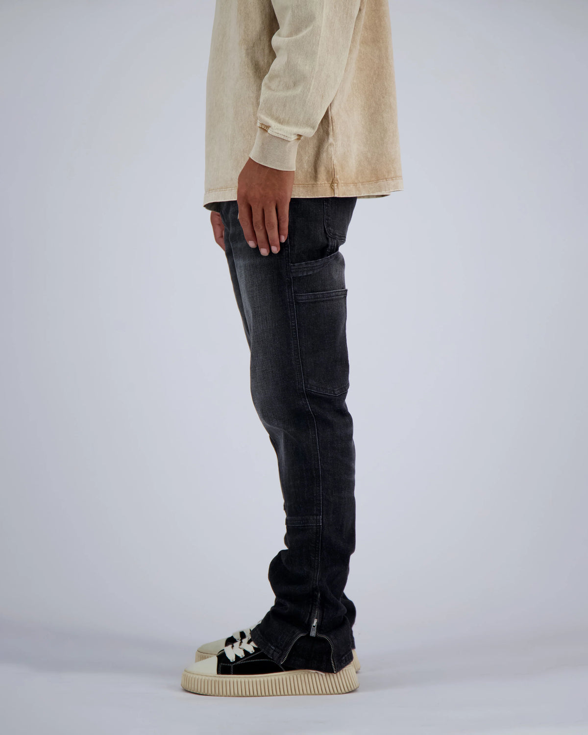 Black bananas - V2 WORKER DENIM - BLACK