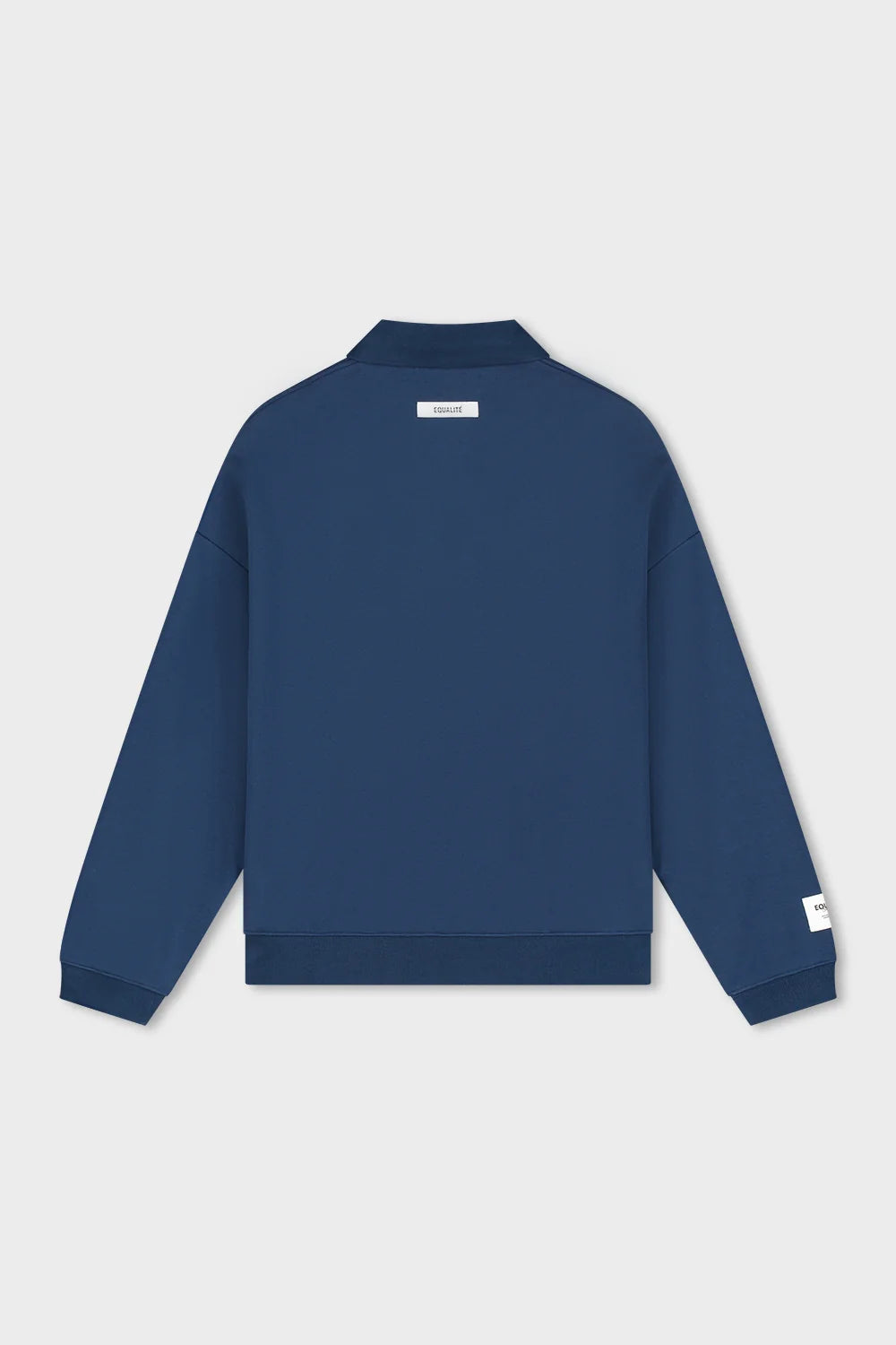 VARSITY POLO SWEATER NAVY & OFF-WHITE