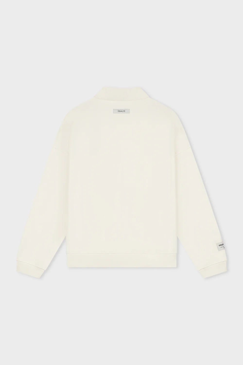 VARSITY POLO SWEATER OFF-WHITE & NAVY