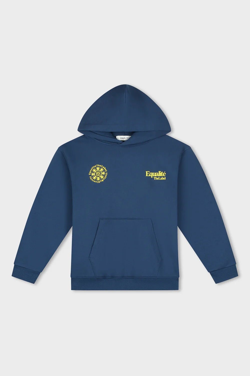 VERITY OVERSIZED HOODIE NAVY & YELLOW