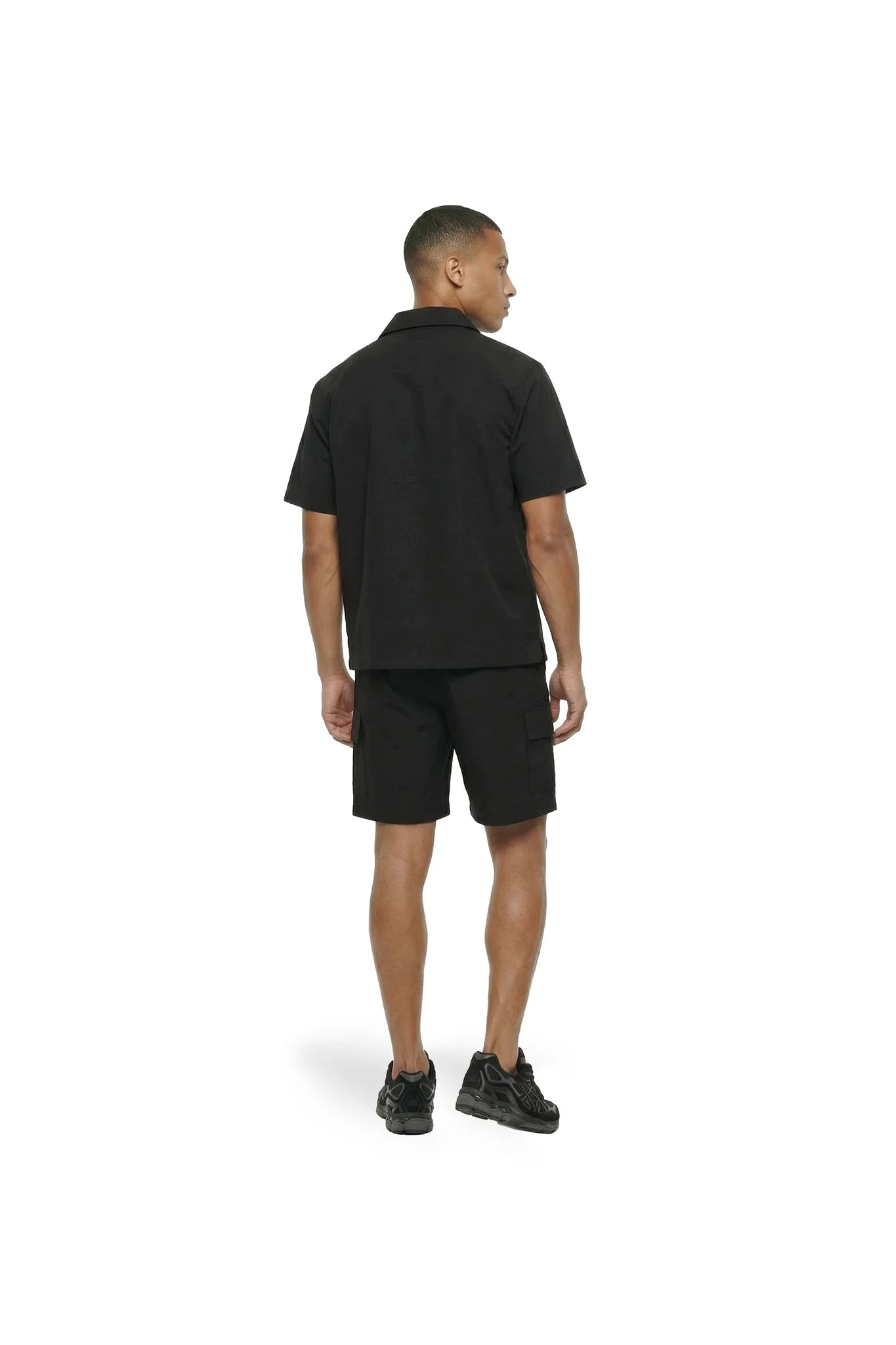 Malelions Heren Capri Cargo Shorts | Zwart