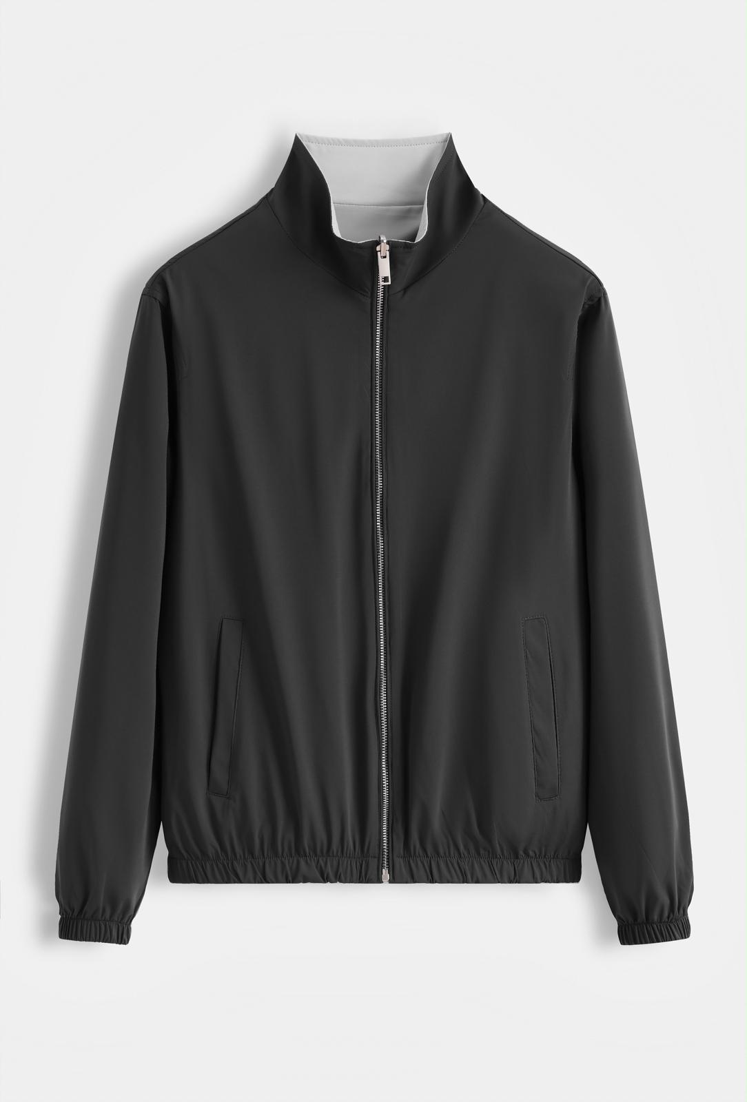 Glans jacket - Zwart/Grijs