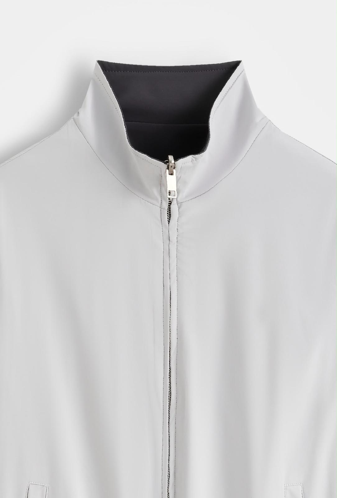 Glans jacket - Zwart/Grijs