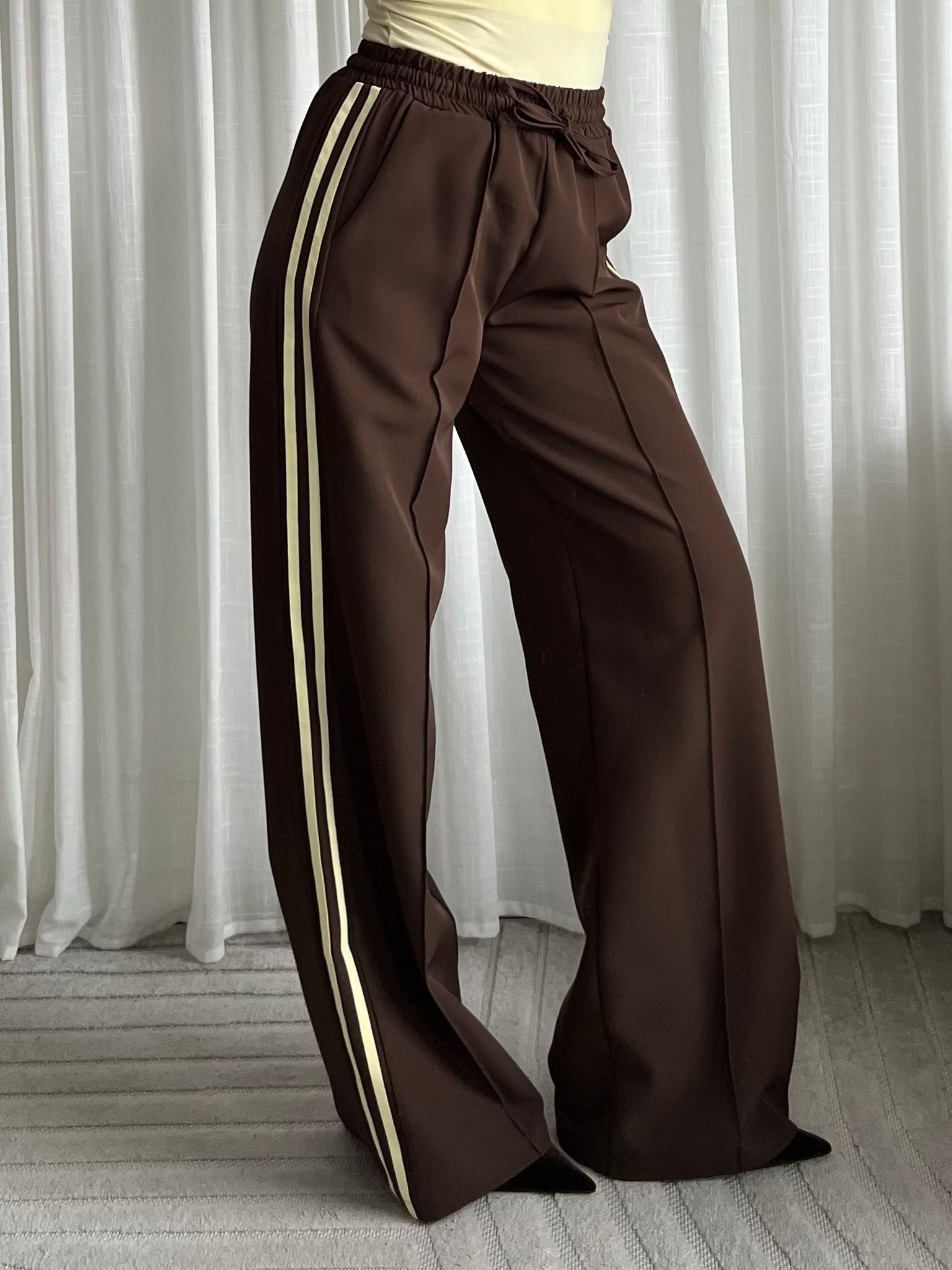 Gestreepte broek - Oranje