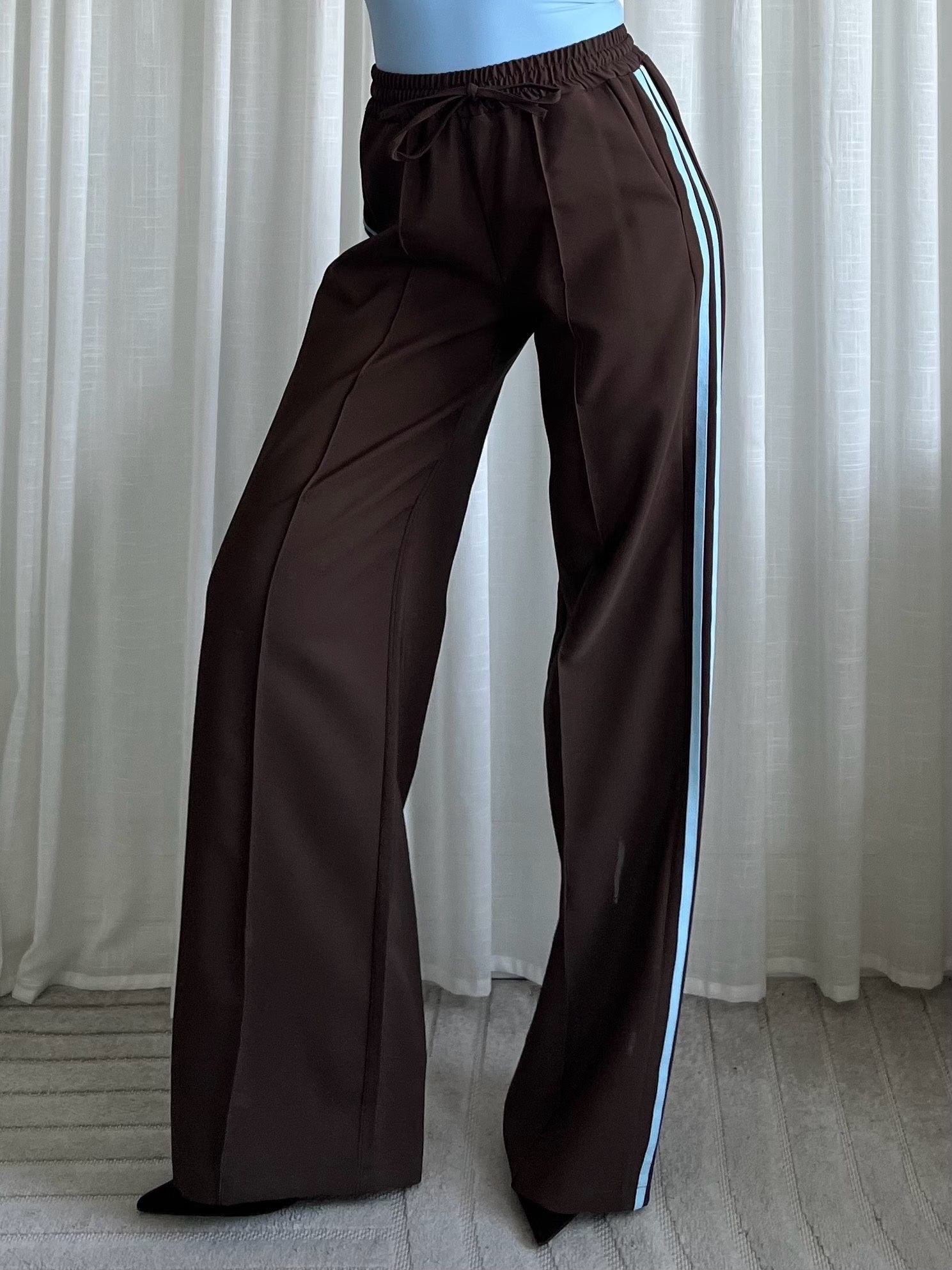 Gestreepte broek - Oranje