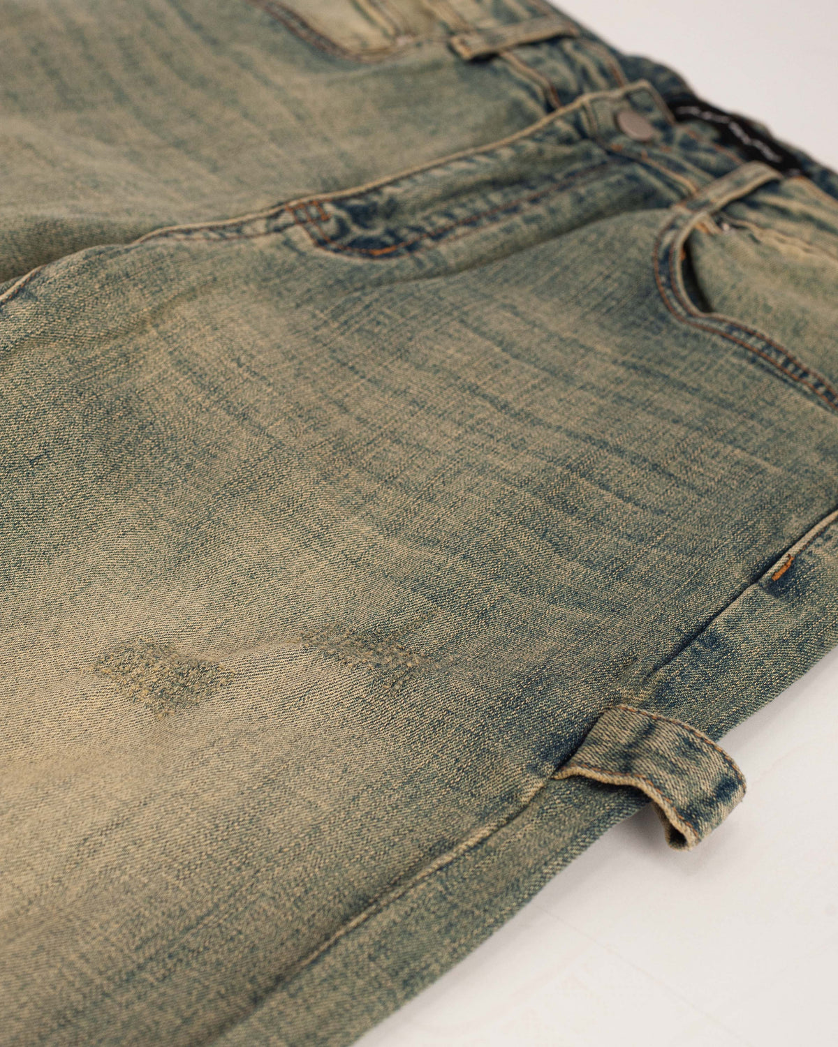 Black bananas - BUTTONED WORKER DENIM - BLUE
