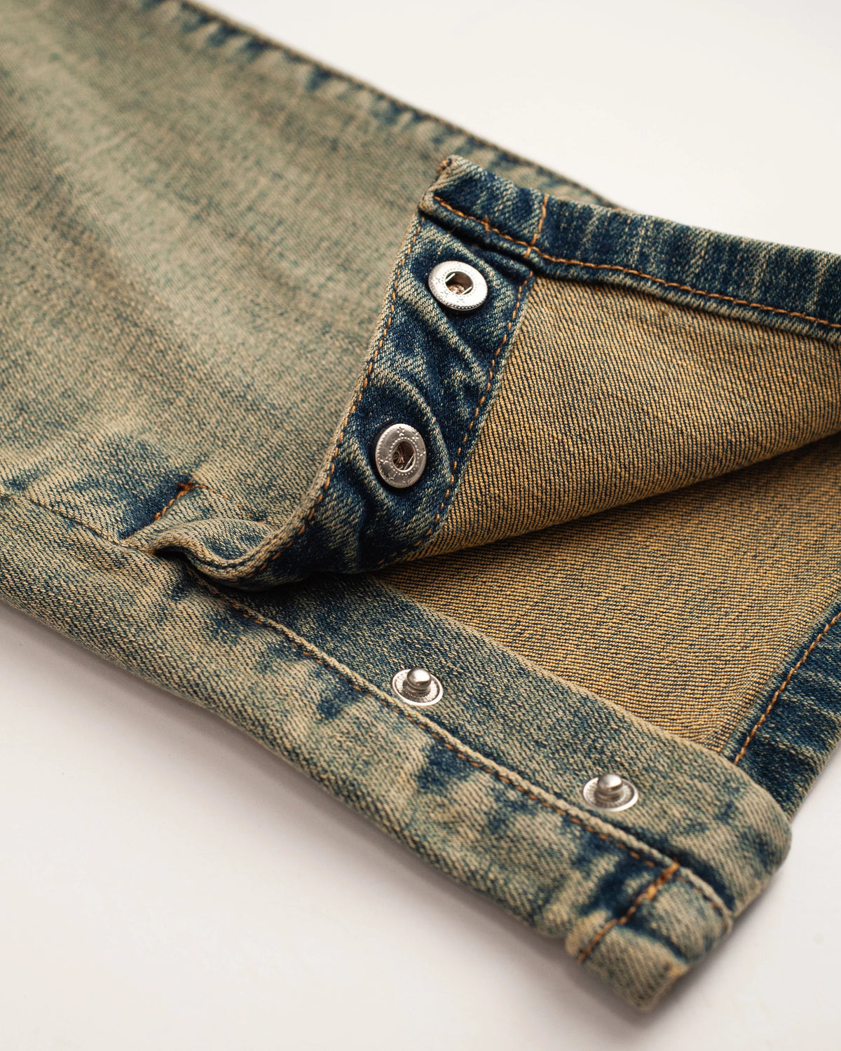 Black bananas - BUTTONED WORKER DENIM - BLUE