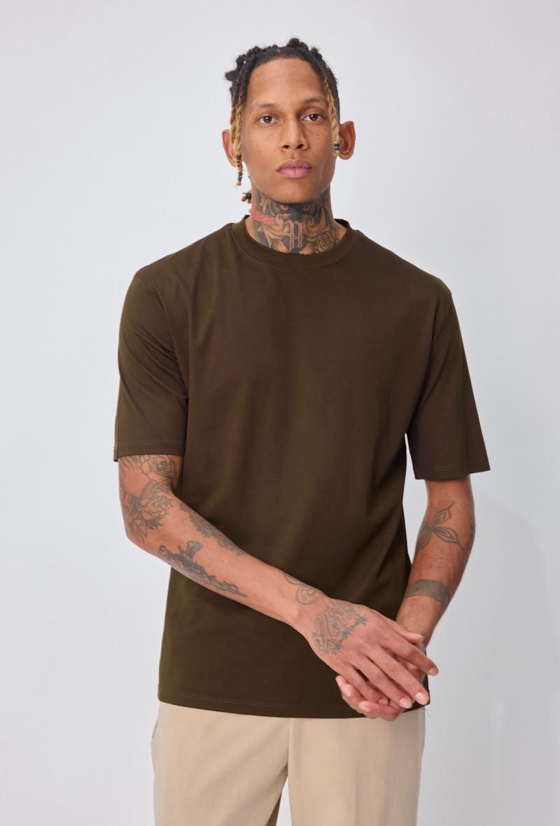 Glans T-Shirt – Bruin
