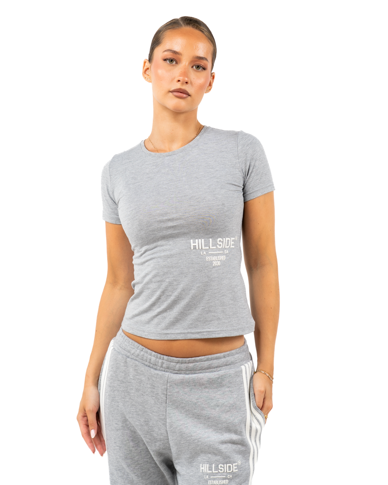 STRIPE T-SHIRT GREY