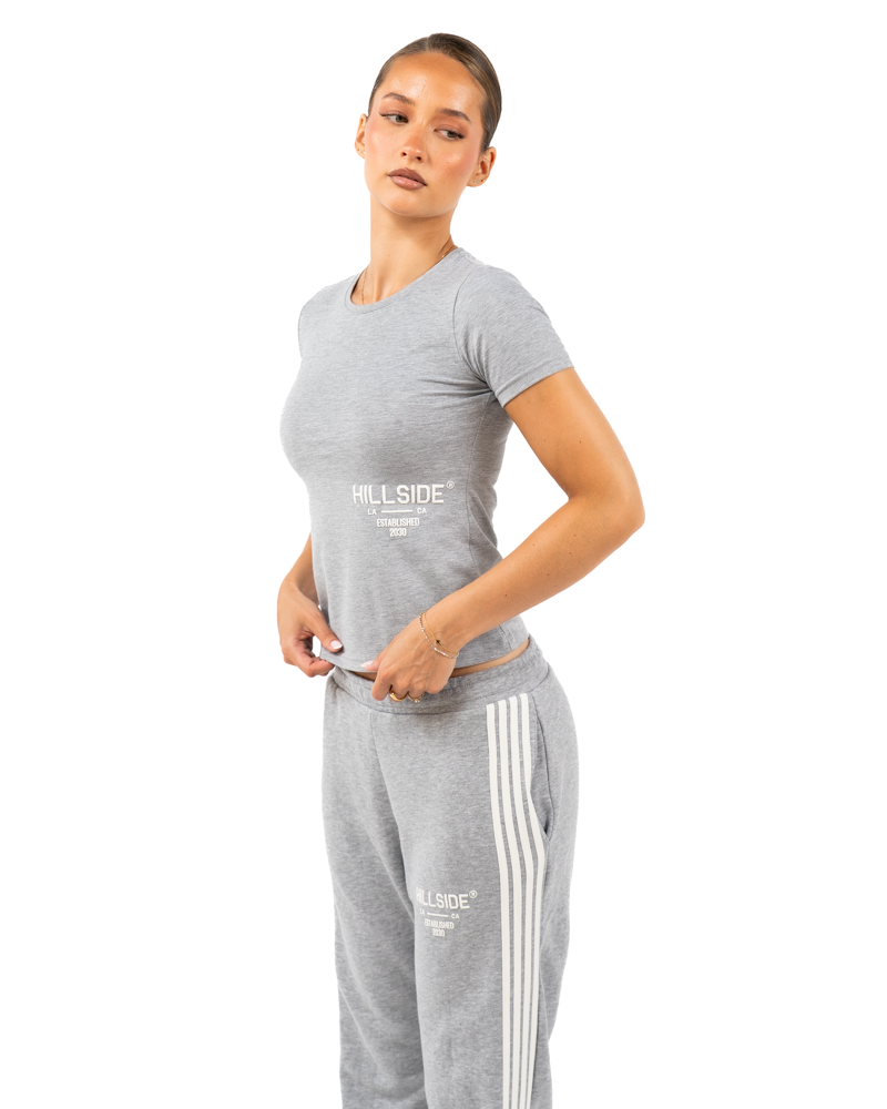 STRIPE T-SHIRT GREY