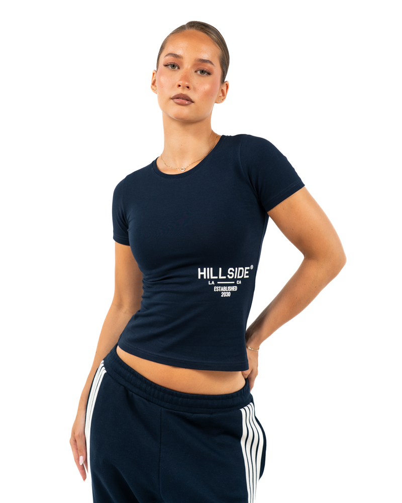 STRIPE T-SHIRT NAVY