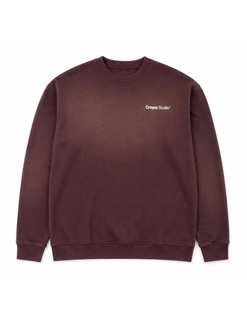 Croyez Studio Faded Sweater in rood