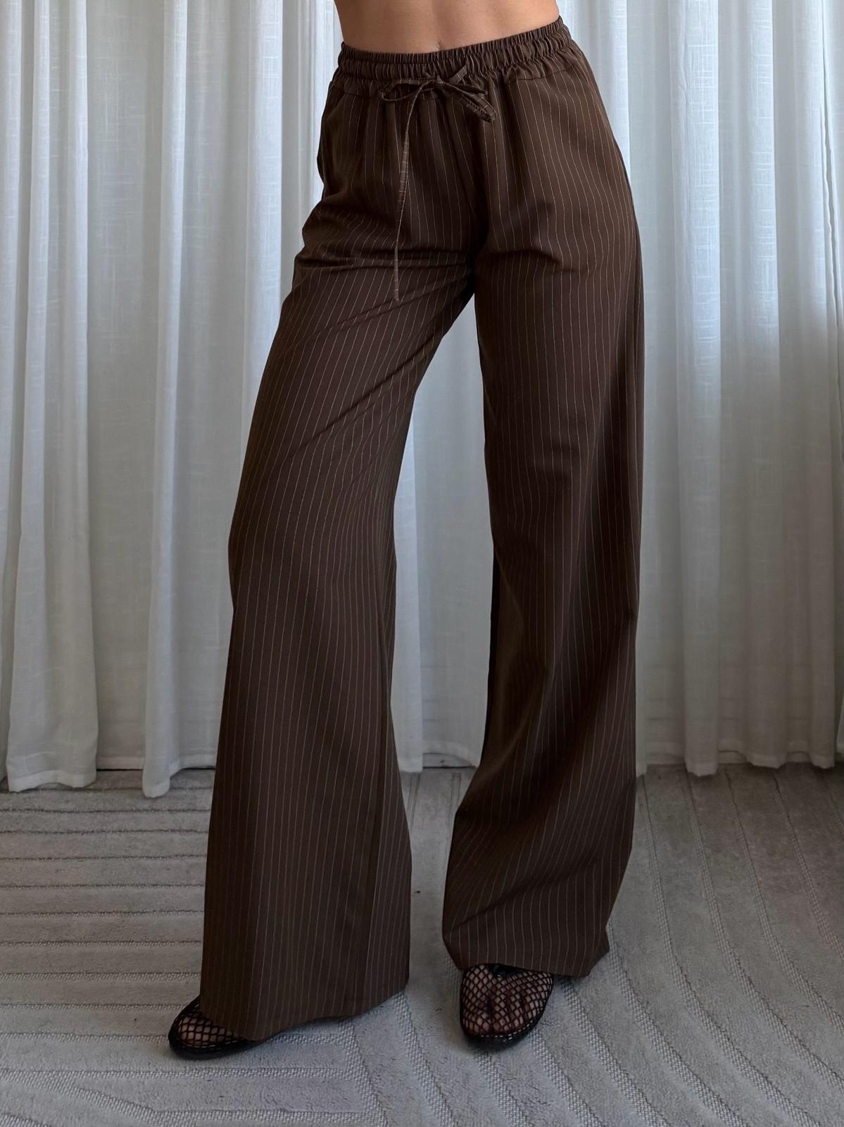 WIJD - PANTALON - CHOCO - 19616