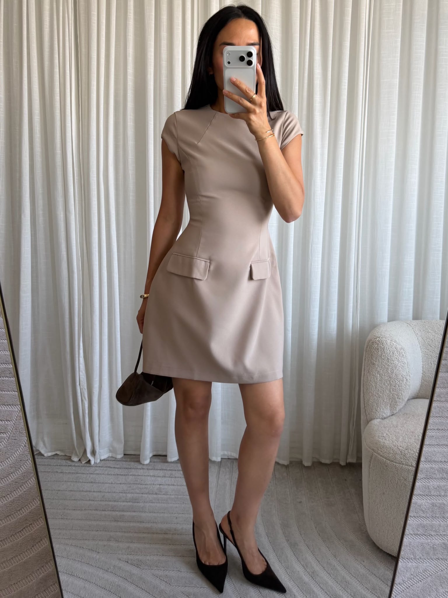 WOMEN - SHINY DRESS - YELLOW