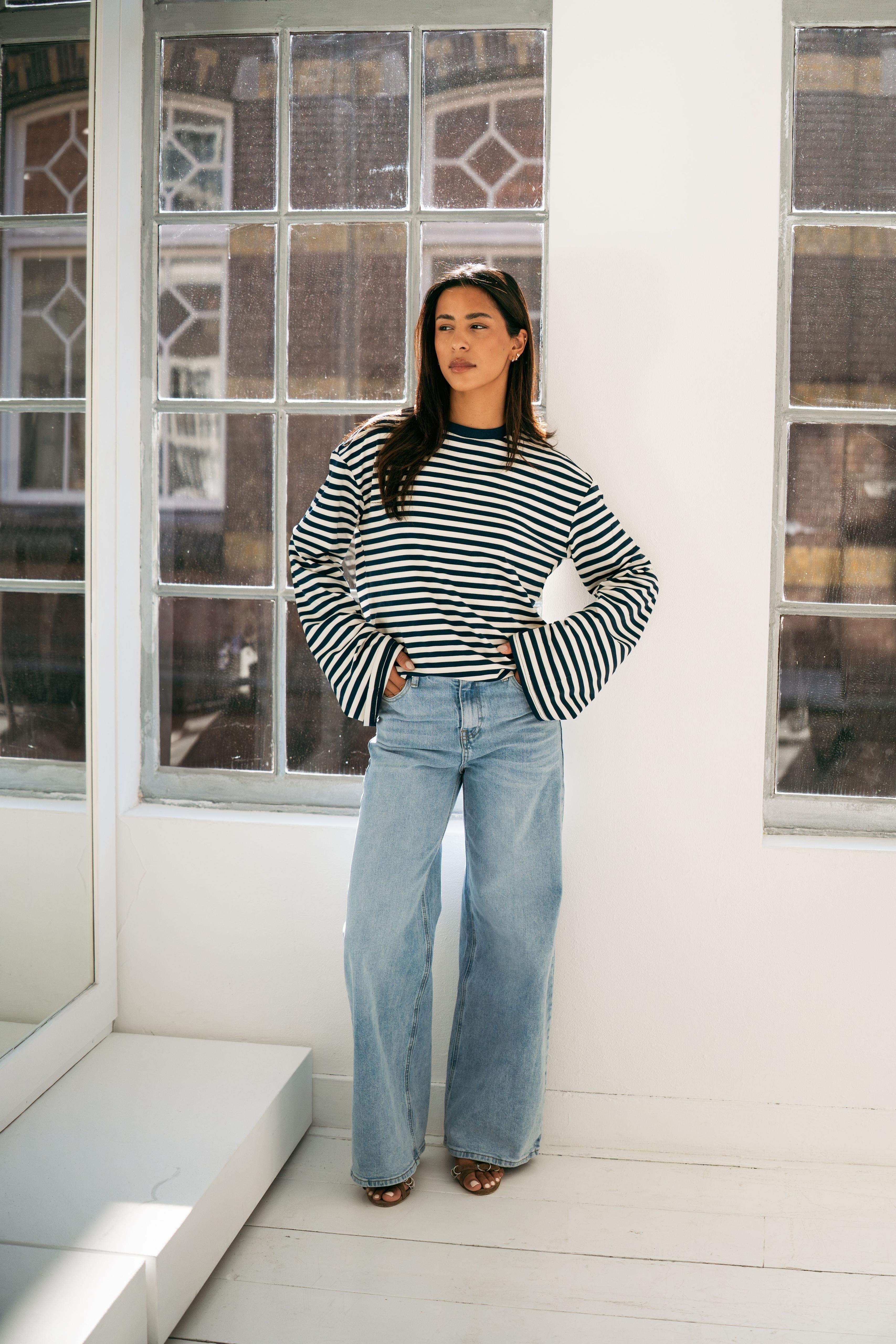 Redial - extra lange wijde pijpen jeans - RD3272-5