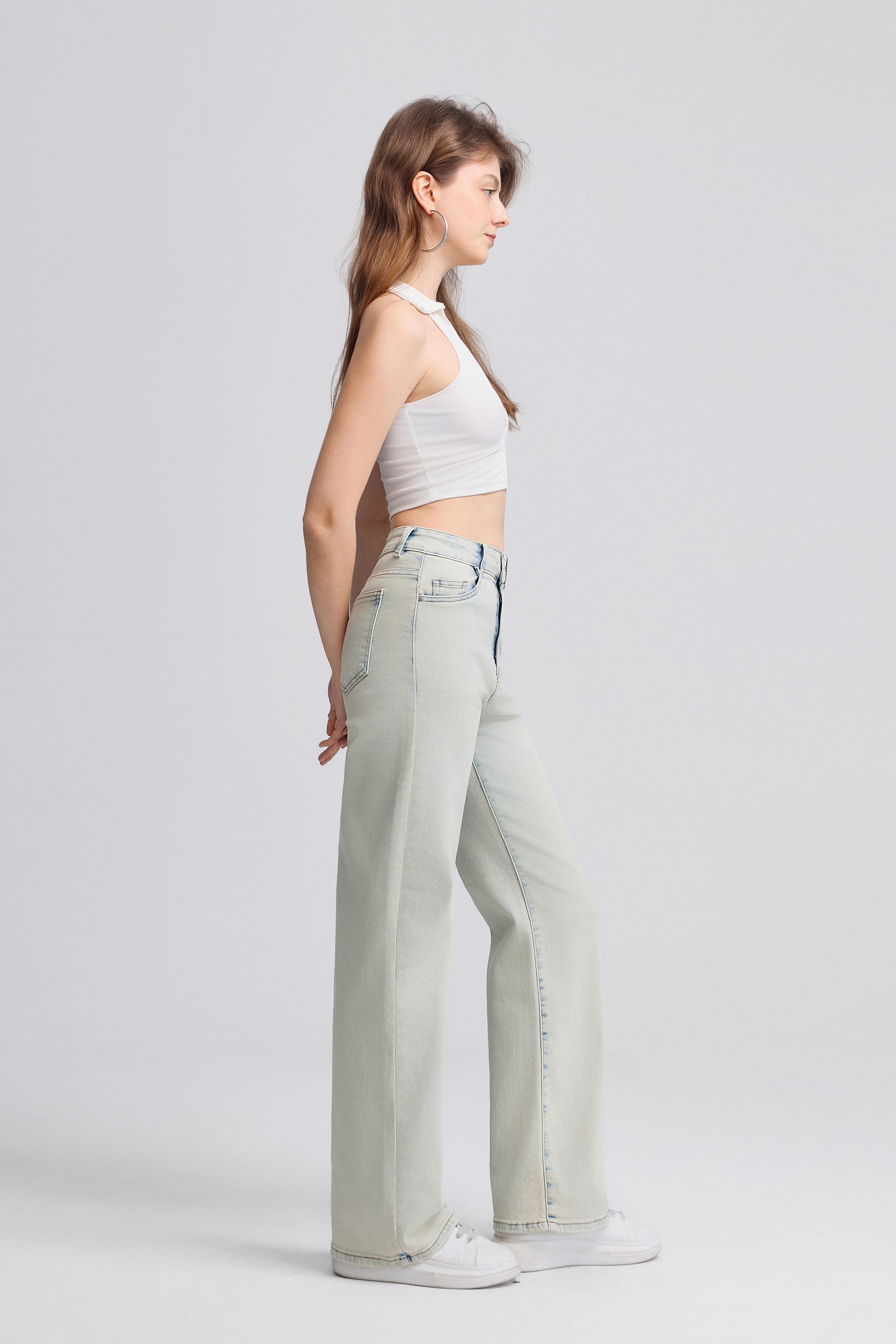 WIJDE PIJP JEANS - H973-5