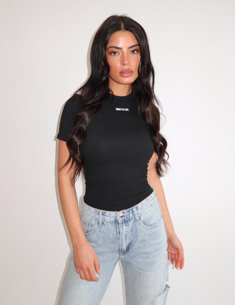 Jacky Short Sleeve - Black/Black