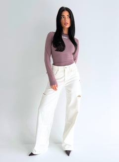 Unique The Label - JUNE WIDE LEG - Off White