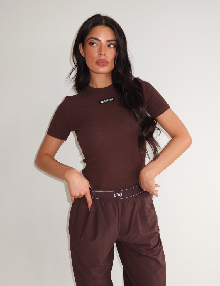 Jill Short Sleeve - Cacao