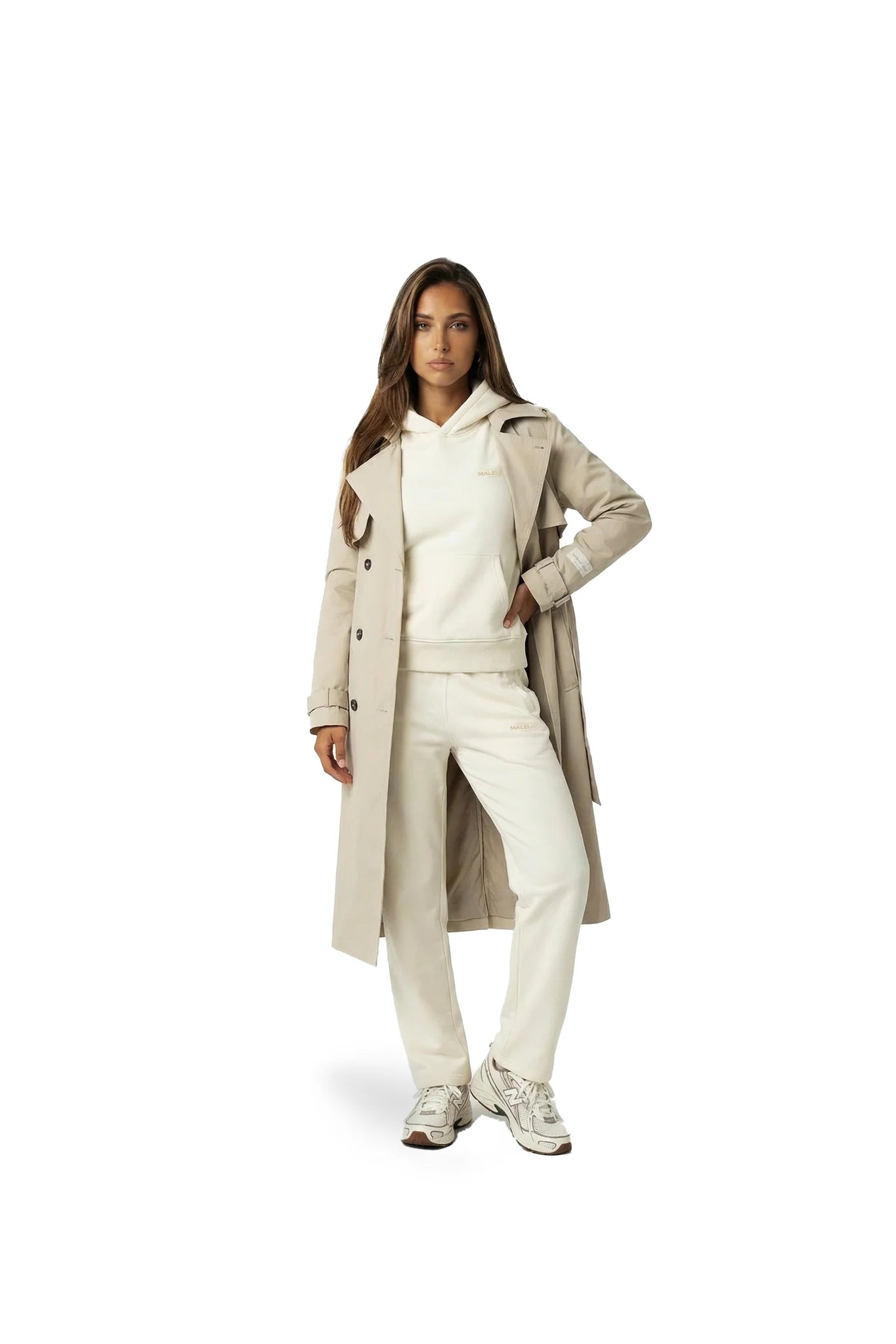 Malelions Dames Label Trenchcoat | Zand