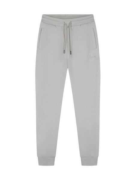 Malelions Striped Signature Trainingsbroek - Parelgrijs