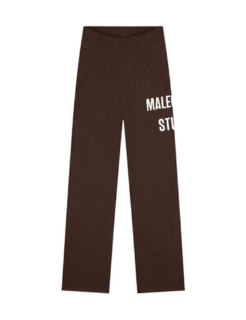 Malelions - Women Heavy Knitted Pants - Dark Brown