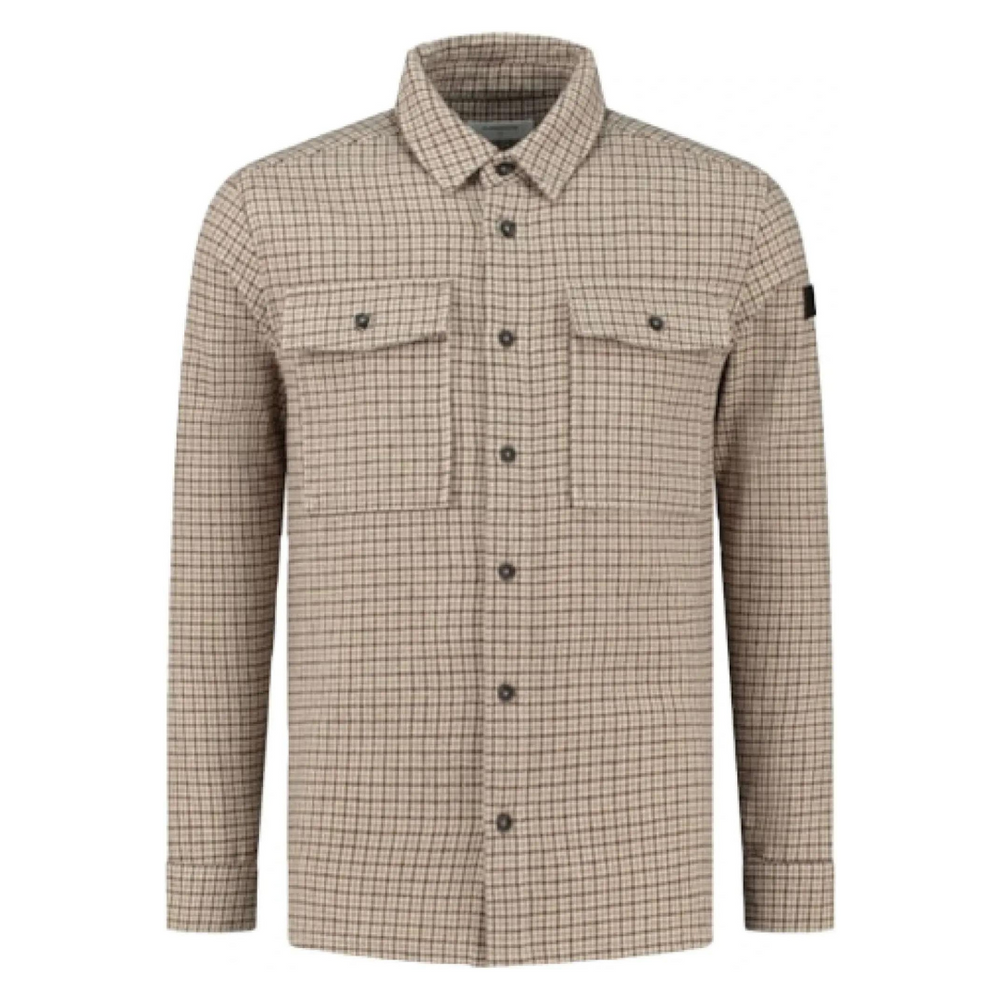 Pure White Overshirt ruitjes - Geruit herenoverhemd