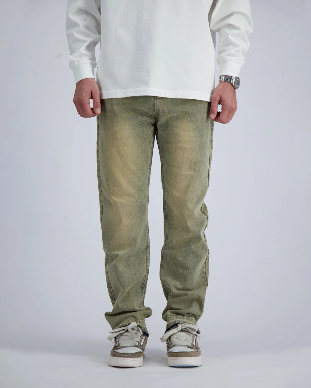 Black Bananas - SAHARA STRAIGHT DENIM - Blue - Rechte stretch herenjeans