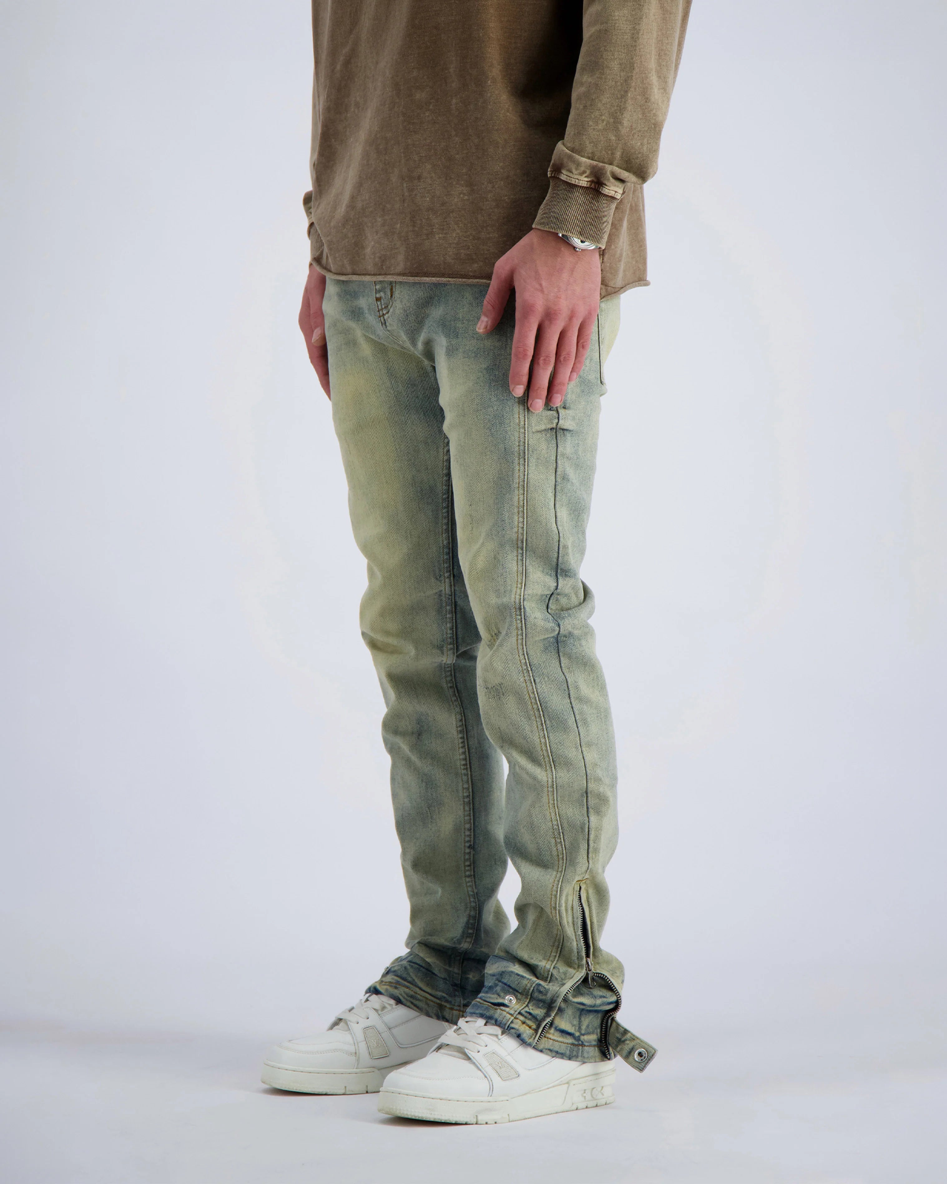 SLIM SEAM DENIM | Blue