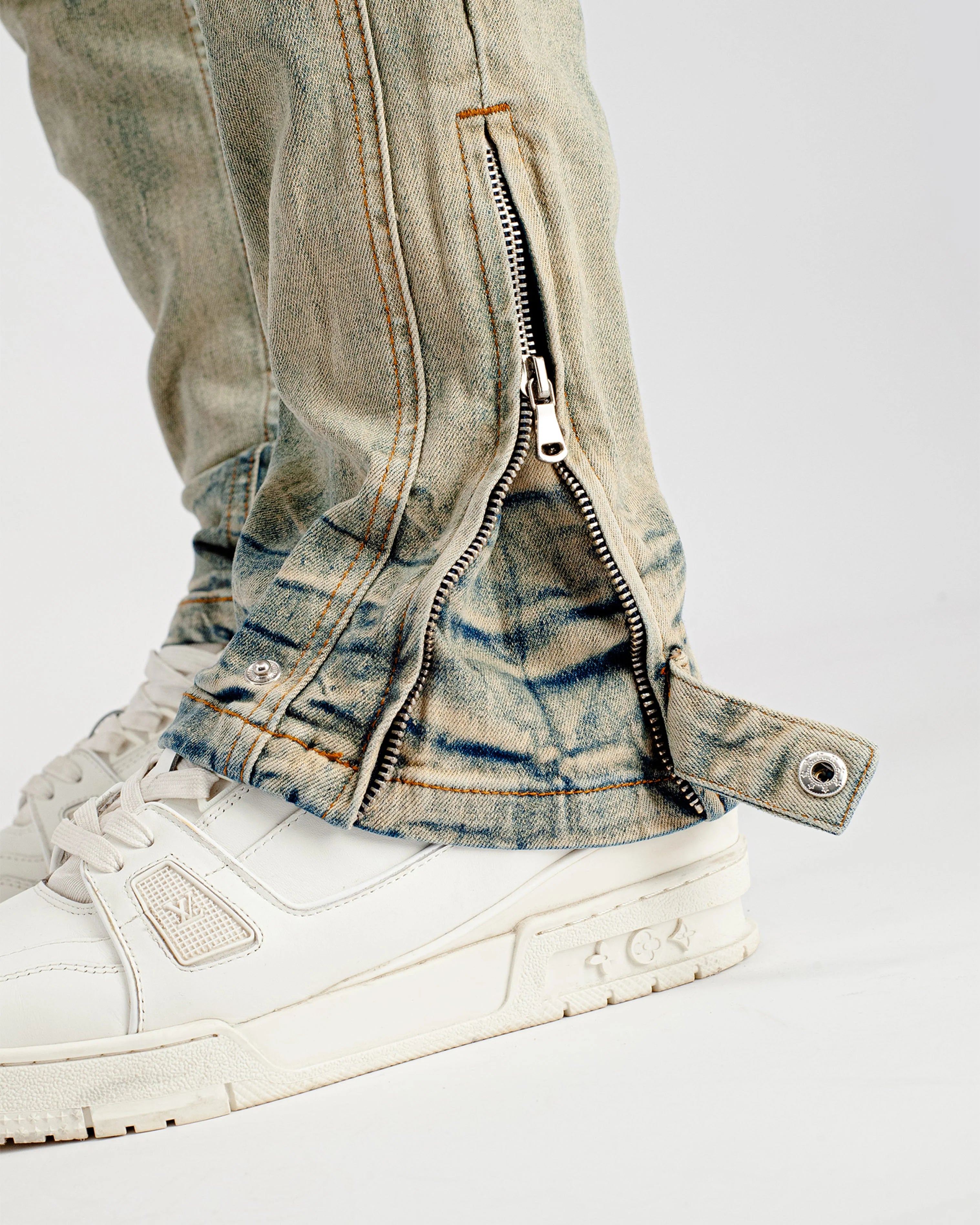 SLIM SEAM DENIM | Blue