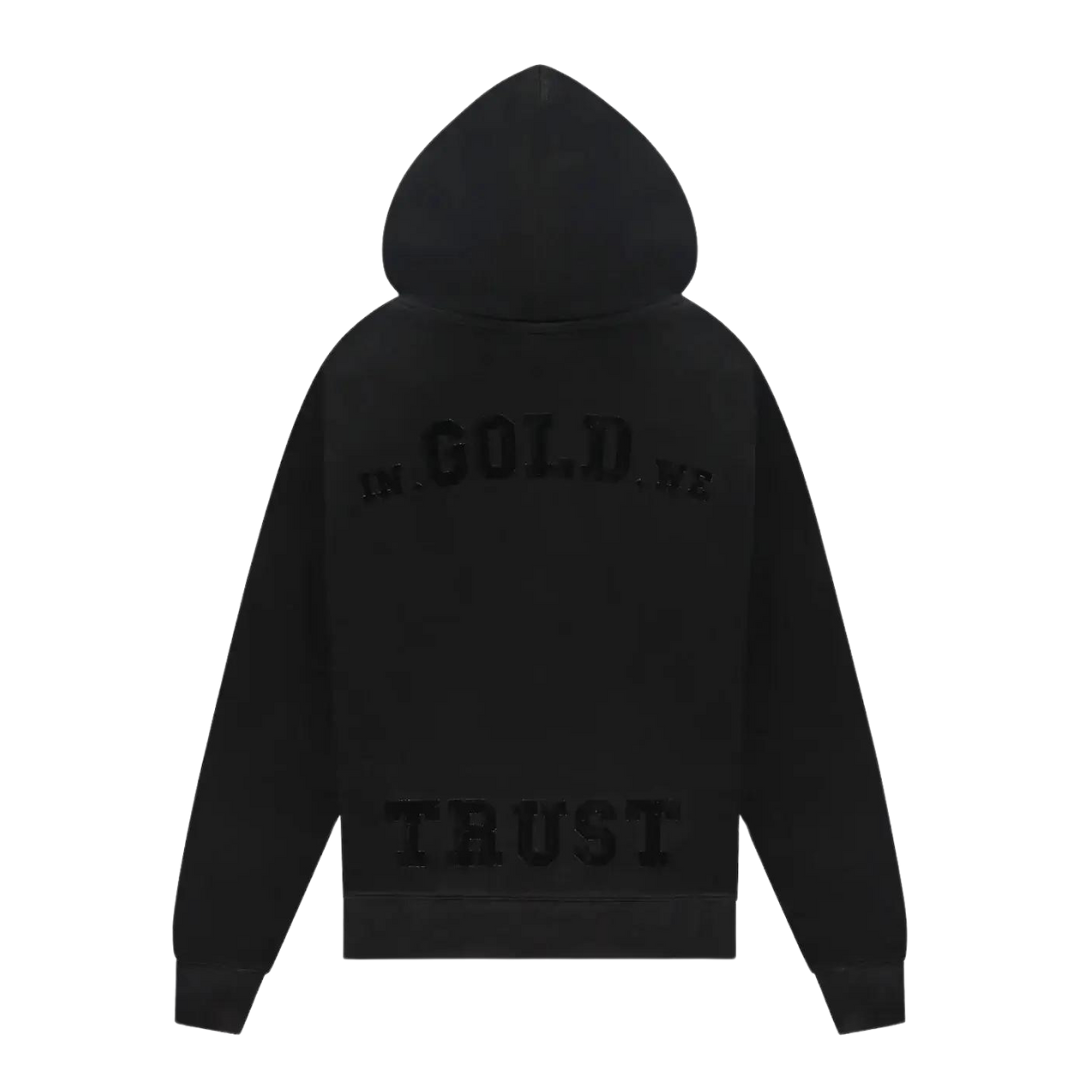 In gold we trust hoodie grijs hotsell