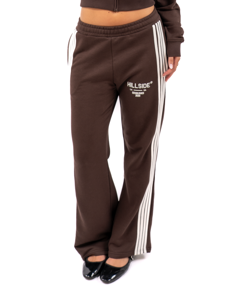 STRIPE PANTS BROWN