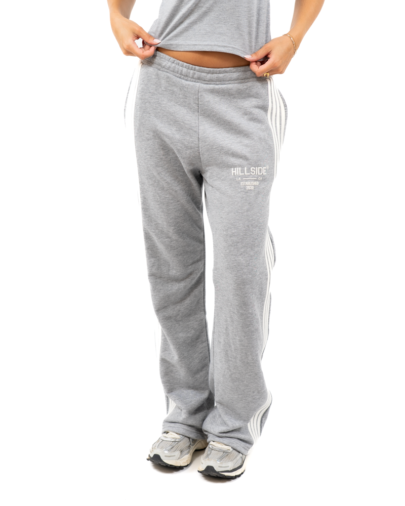 STRIPE PANTS GREY