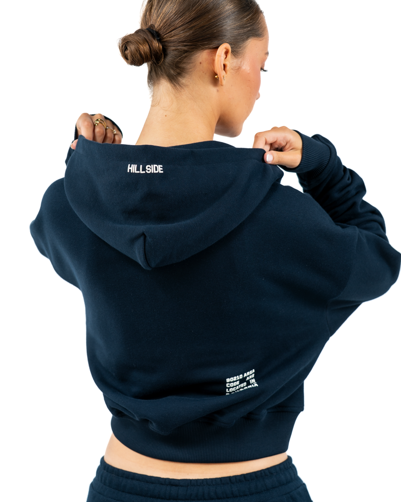 STRIPE TRACK VEST NAVY