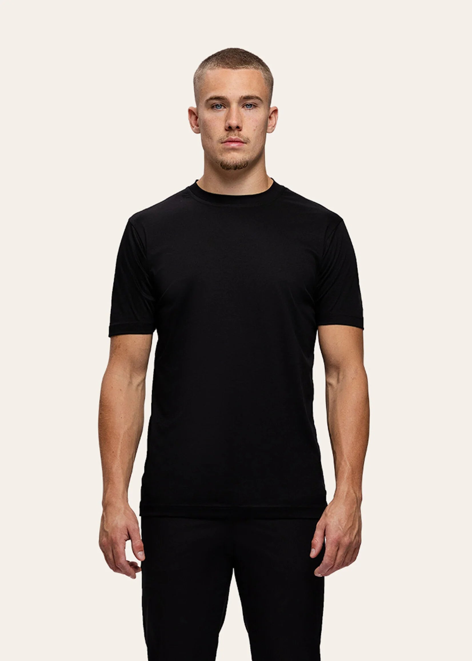 Slim Fit T-shirt Zwart
