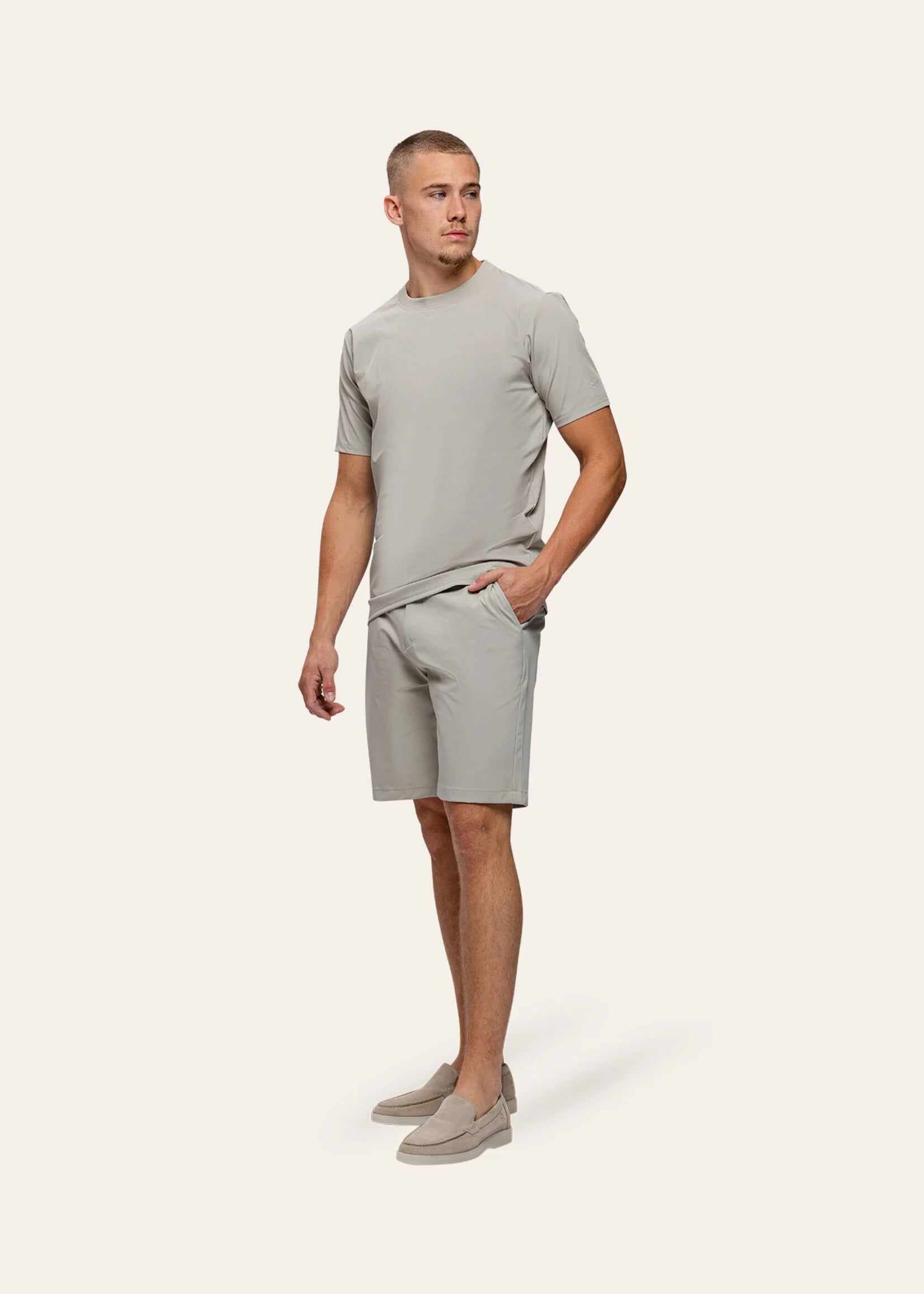 Reis-T-shirt Zand